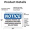 Signmission Parking Permits Required OSHA Notice Sign, Vinyl Decal, 24in W x 18in L, 2PK OS-2PACK-NS-D-1824-L-16325 - alternate 4